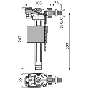 Flotor alca a150-3/8" alimentație laterală Thumbnail 2