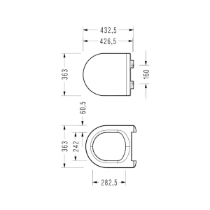 Capac vas wc serel blaze slim soft close, easy release drp Thumbnail 2