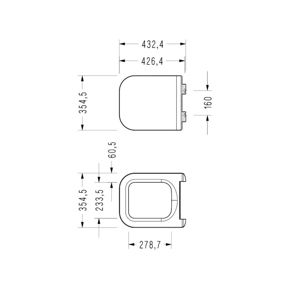 Capac vas wc serel zenith slim soft close, easy release drp 2
