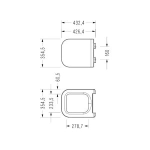 Capac vas wc serel zenith slim soft close, easy release drp Thumbnail 2