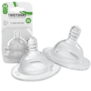 Набор из 2 антиколиковых сосок Twistshake, 2+ месяцев