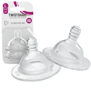 Set 2 tetine anticolici twistshake, 4+ luni