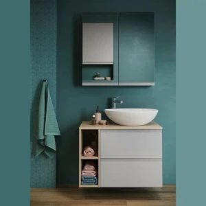 Умывальник накладной cersanit moduo 440x355x150 ассиметричный Thumbnail 4