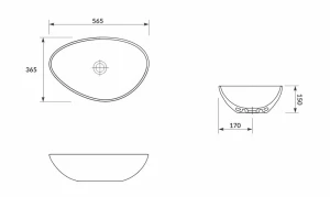 Lavoar aplicat cersanit moduo 565x365x150 asimetric Thumbnail 6