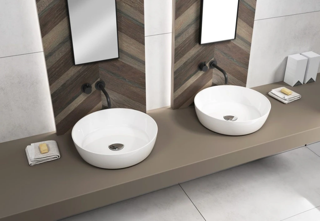 Lavoar aplicat quarterbath round line 450x450x120 rotund 5