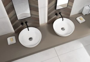 Lavoar aplicat quarterbath round line 450x450x120 rotund Thumbnail 2