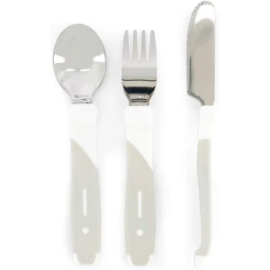 Tacâmuri de antrenament twistshake din inox, 12+ luni, gri-alb Thumbnail 2