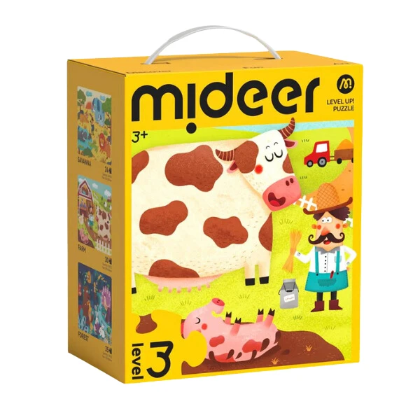 Seria de puzzle-uri „scene din viața animalelor”, 3 în 1, nivelul 3 3