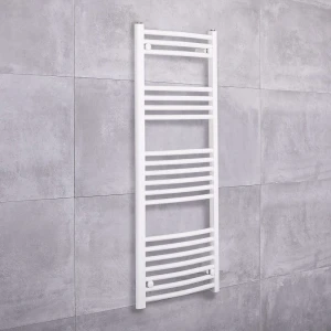 Uscător prosoape pe bază de apă hirapan classic 500x1200 oţel alb