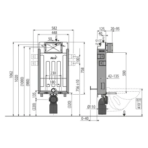 Sistem de instalare ascuns alcaplast renovmodul am115/1000 Thumbnail 2