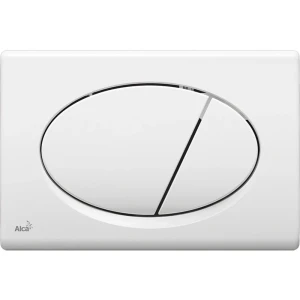 Butonul de scurgere alca m70 plastic alb