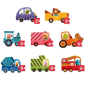 Seria de puzzle-uri „transport”, 8 în 1, nivelul 1 Thumbnail 2