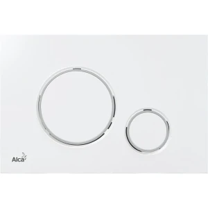 Butonul de scurgere alca m770 plastic аlb-lucios / crom-lucios