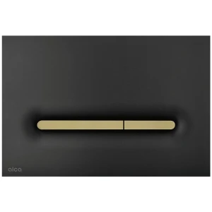 Butonul de scurgere alca m1878-7 plastic negru/auriu mat