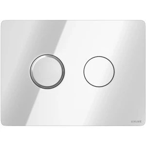 Butonul de scurgere cersanit accento circle pneu plastic crom lucios