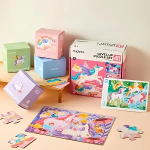 Seria de puzzle-uri „unicorn”, 4 în 1 Thumbnail 4