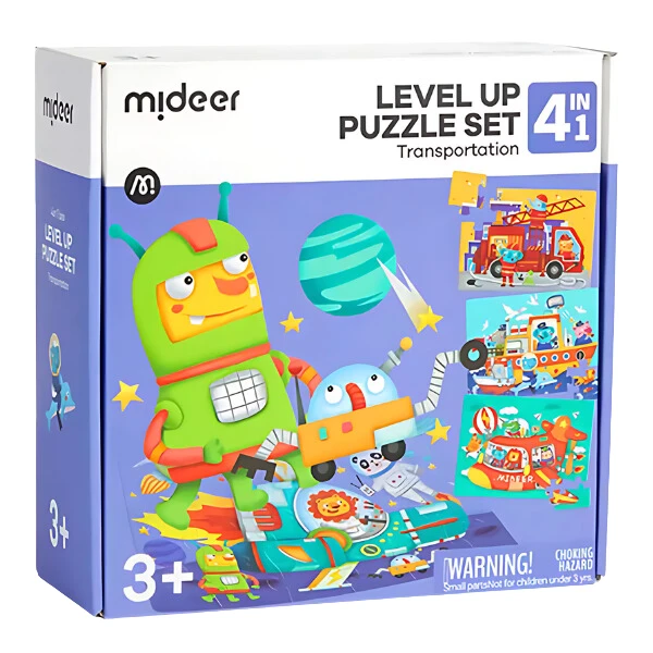 Seria de puzzle-uri „transport”, 4 în 1 3