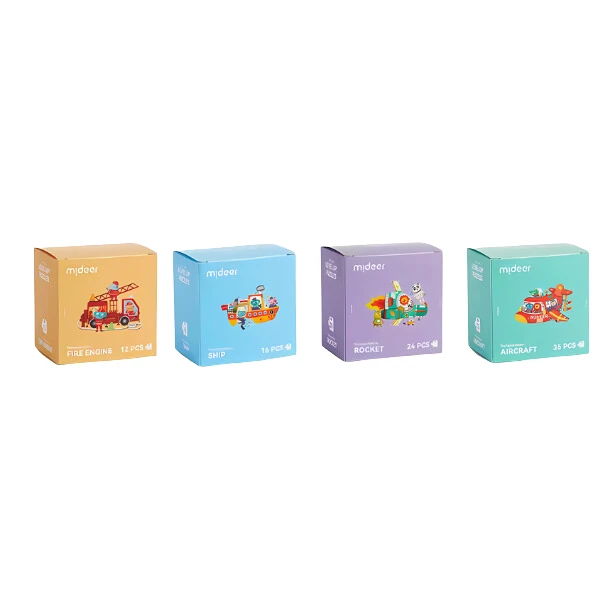 Seria de puzzle-uri „transport”, 4 în 1 4