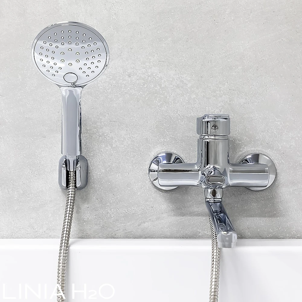 Baterie baie cu garnitură duș - lavoar mat|eco kwarc 2