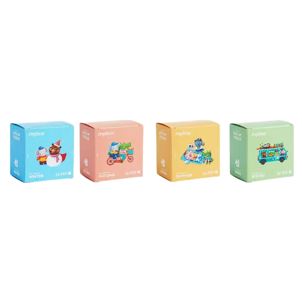 Seria de puzzle-uri „cele patru anotimpuri”, 4 în 1 4