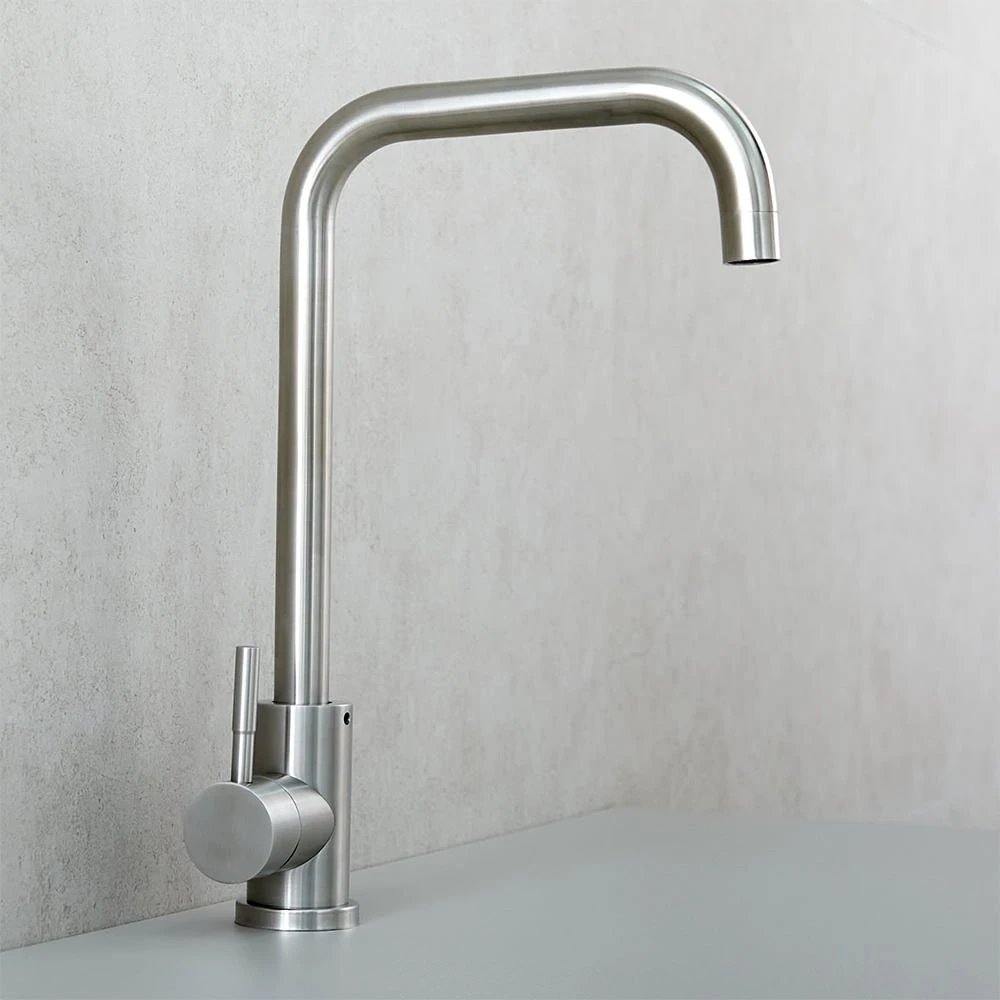 Смеситель для мойки mat|eco inox высокий нержавеющая сталь 4