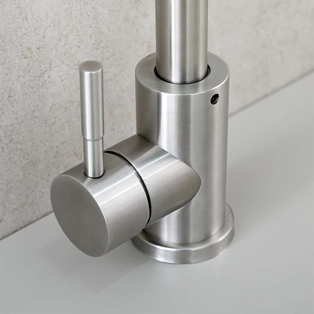Смеситель для мойки mat|eco inox высокий нержавеющая сталь 6