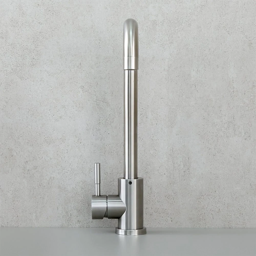 Смеситель для мойки mat|eco inox высокий нержавеющая сталь 3