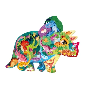 Puzzle în formă de animal „valea dinozaurului fericit”, 48 elem. Thumbnail 2