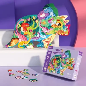 Puzzle în formă de animal „valea dinozaurului fericit”, 48 elem. Thumbnail 6
