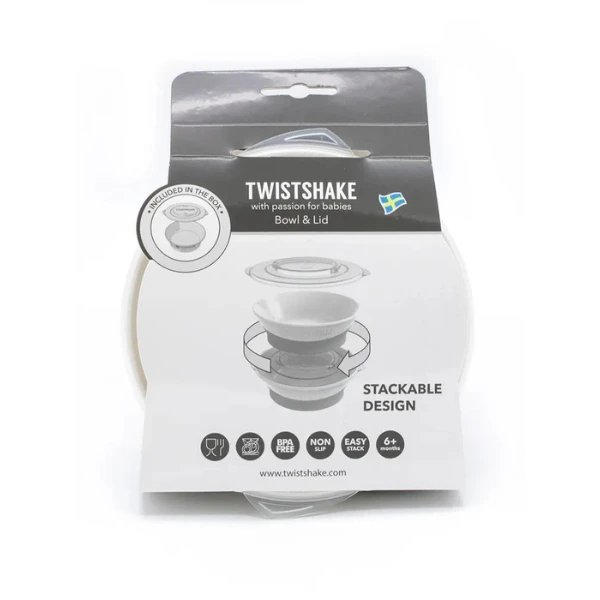Bol cu capac twistshake alb, 6+ luni 4