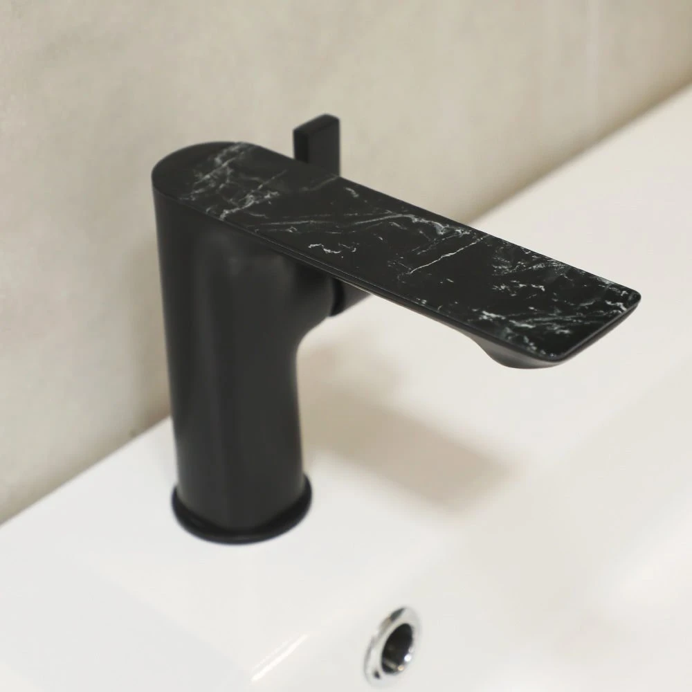 Baterie lavoar pe lavoar mat|eco marble negru 5