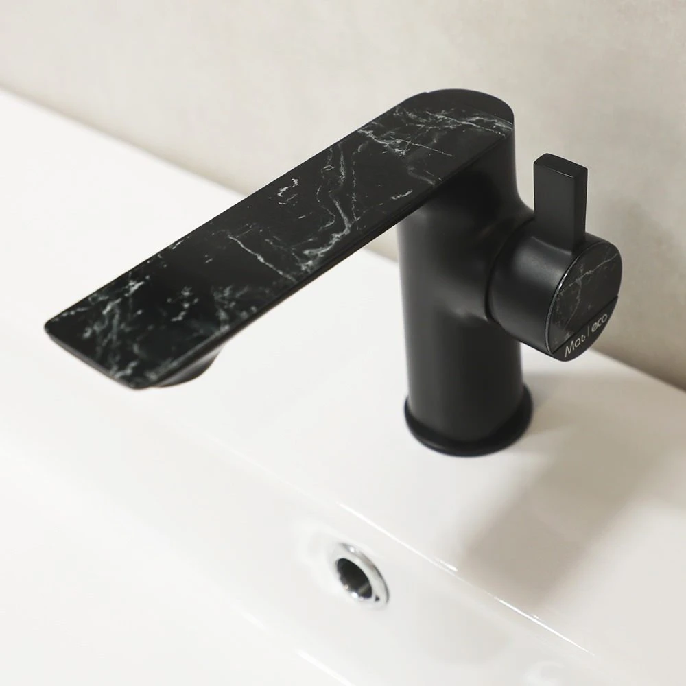 Baterie lavoar pe lavoar mat|eco marble negru 4