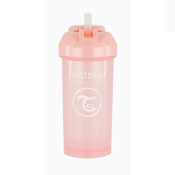 Cana cu pai, roz pastel, 360 ml 3