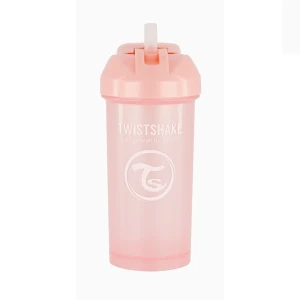 Cana cu pai, roz pastel, 360 ml Thumbnail 3