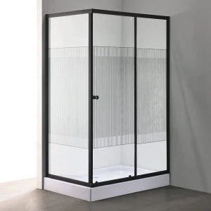 Cabină de duș liniah2o malta 1200x800x1950 /130 5 mm universală negru