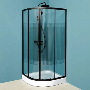 Cabină de duș liniah2o malta 900x900x1950 /130 4 mm negru