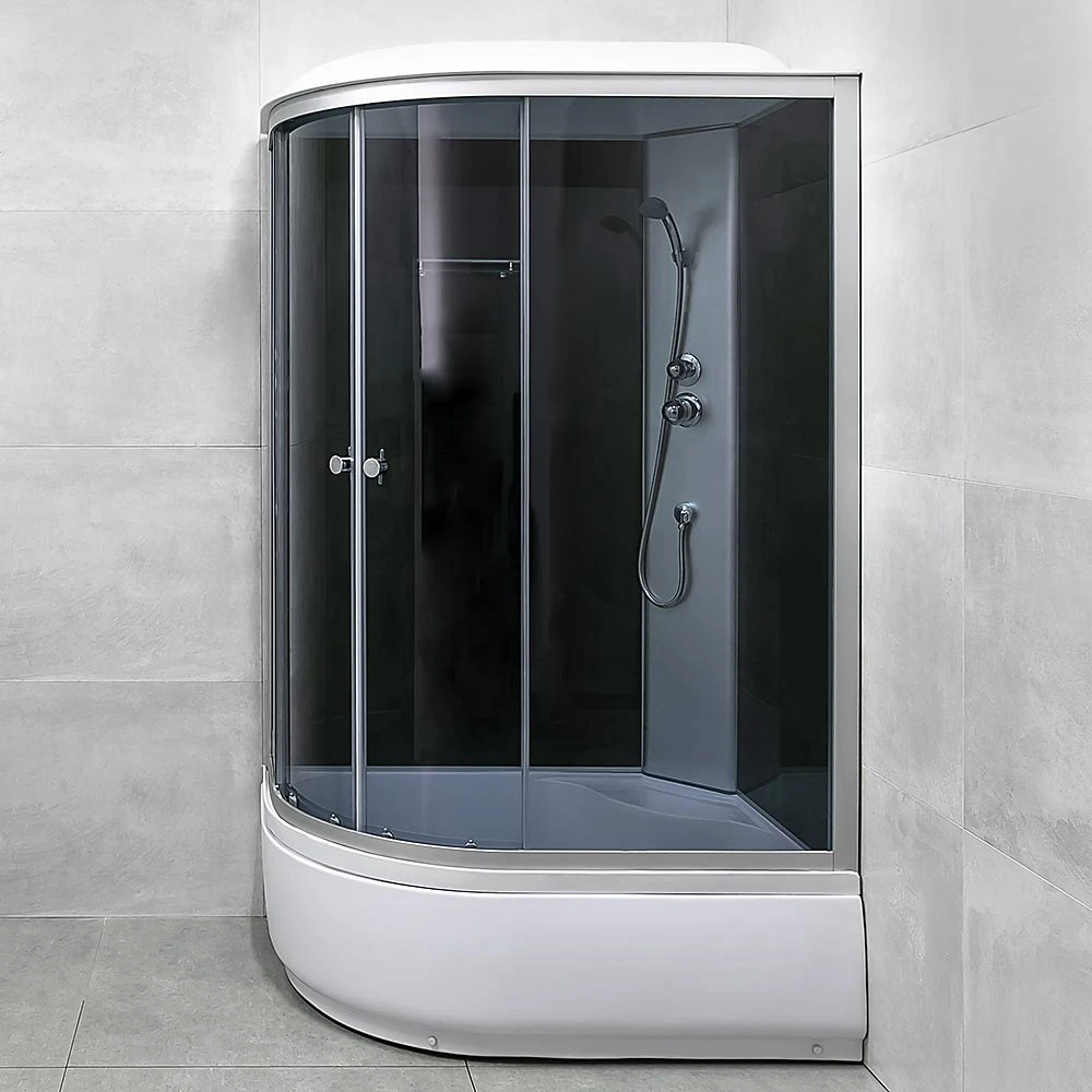 Cabină de duș liniah2o delia 1200x800x2150 /400 4 mm pe partea dreaptă dreptunghiulară-asim. 3