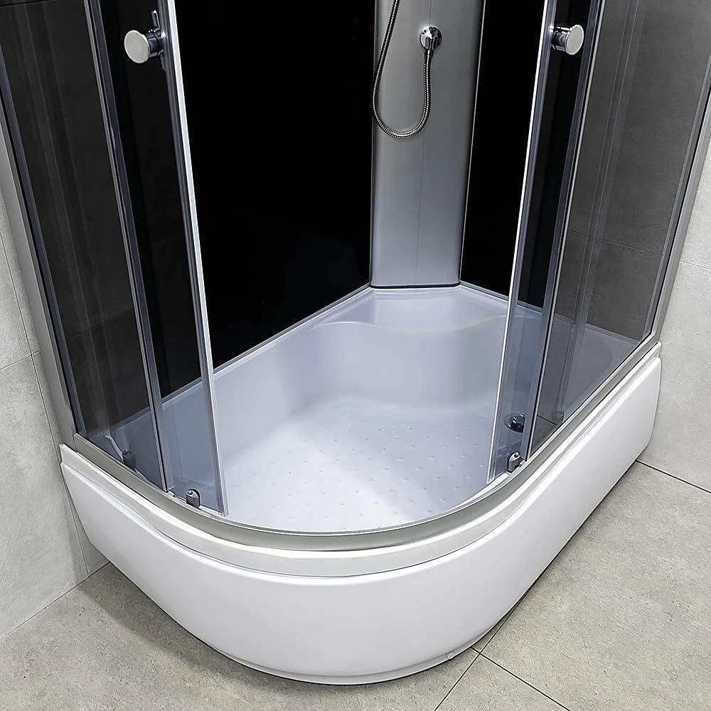 Cabină de duș liniah2o delia 1200x800x2150 /400 4 mm pe partea dreaptă dreptunghiulară-asim. 4