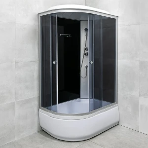 Cabină de duș liniah2o delia 1200x800x2150 /400 4 mm pe partea dreaptă dreptunghiulară-asim.