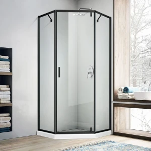 Cabină de duș stream alameda 900x900x2000 6 mm negru mat