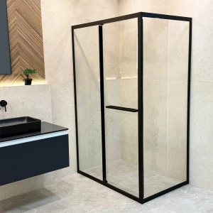 Cabină de duș liniah2o ritmo 1200x800x1900 6 mm universală negru