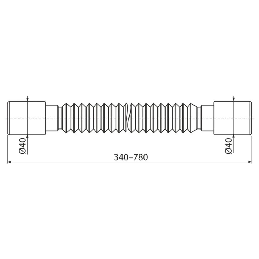 Sifon pentru lavoar alca a41+a710 63" 40 3