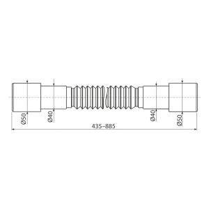 Sifon pentru chiuvetă alca a441+a720 70" 50 Thumbnail 3