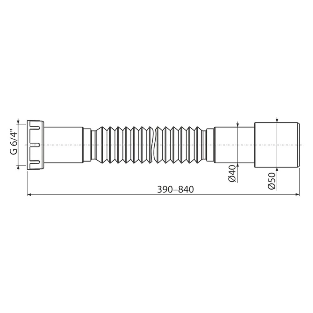 Sifon pentru cadă alca a55k-80+а770 70" 50 automat 3