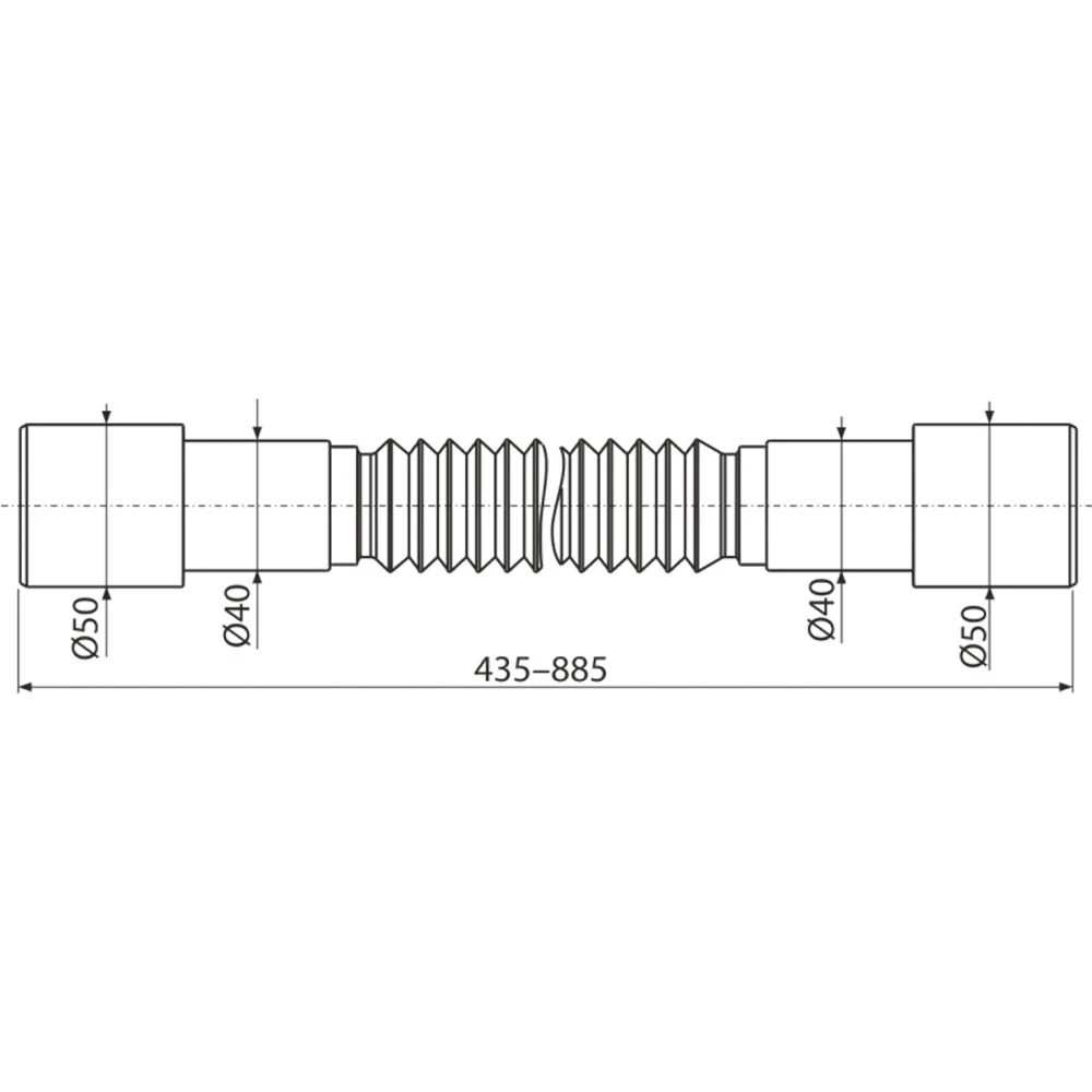 Racord extensibil pentru chiuvetă alca a720 40/50 2