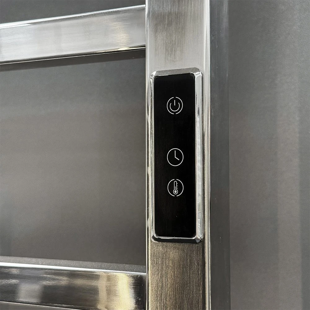 Полотенцесушитель электрический avonflow basic 600x960 250w нержавеющая сталь правое подключение оружейная сталь 2