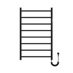 Uscător prosoape electric avonflow basic 600x960 250w oțel inoxidabil conectarea pe dreapta negru mat