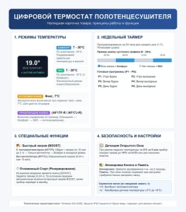 Полотенцесушитель электрический avonflow digital 550x1050 500w алюминий правое подключение черный мат Thumbnail 3