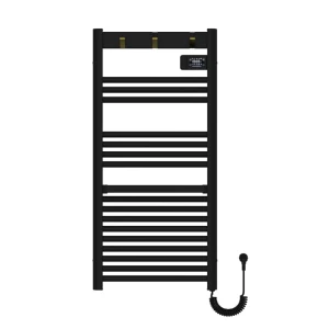 Uscător prosoape electric avonflow omega 500x1050 400w aluminiu conectarea pe dreapta antracit