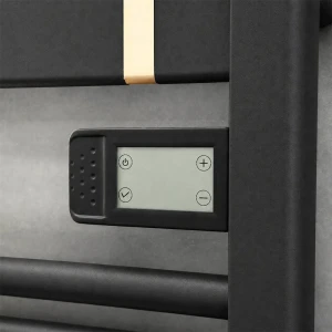 Полотенцесушитель электрический avonflow omega 500x1050 400w алюминий правое подключение оружейная сталь Thumbnail 3